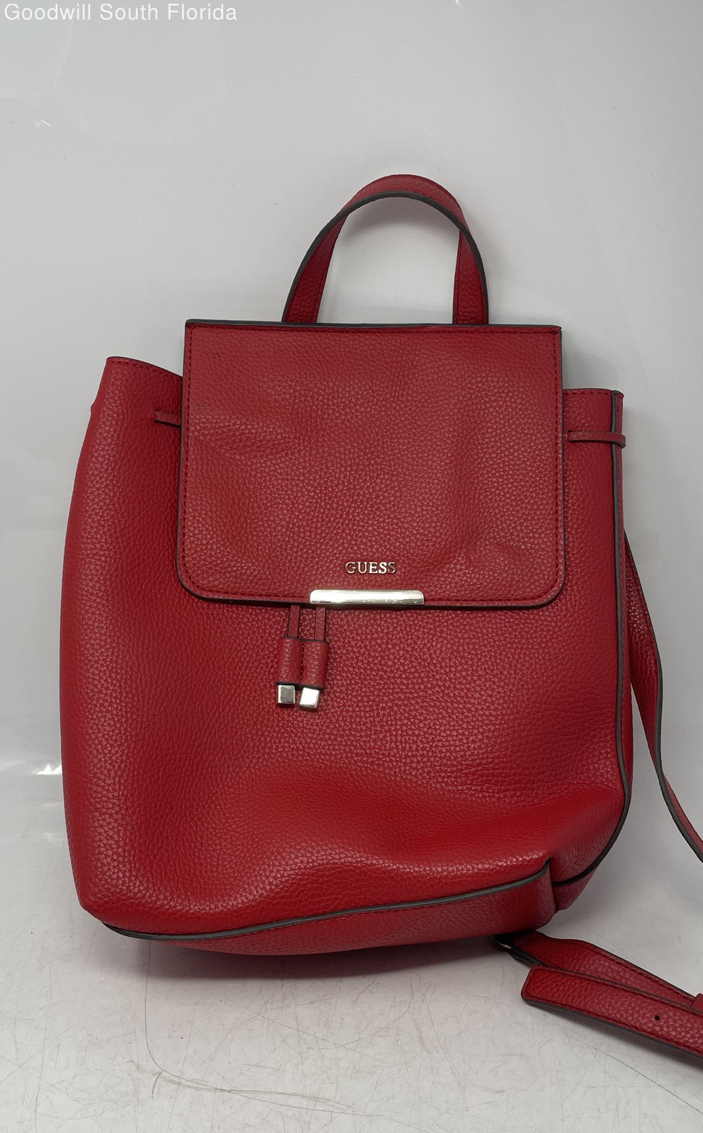 Guess Womens Red Adjustable Strap Outer Pockets T… - image 1