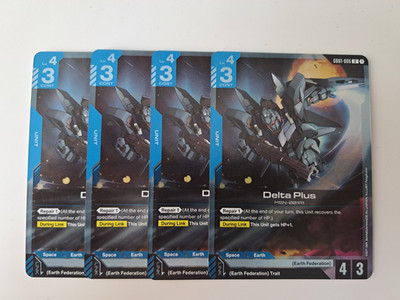 4x Gundam TCG Delta Plus