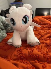 Build A Bear How to Train Your Dragon Plush Toy Doll White Light Fury 