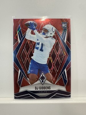 2025 Panini Phoenix - Rookies DJ Giddens #208 Red Laser /199 (RC)