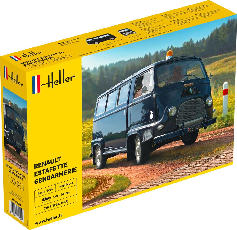 Bright 80742 - 1:24 Renault Estafette ""Gendarmerie"" - New