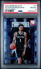 2023 PANINI DONRUSS ELITE CRAFTSMEN #17 VICTOR WEMBANYAMA PSA 8