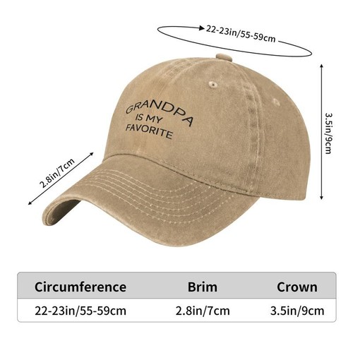 GRANDPA Unisex Adjustable Baseball Cap Unconstructed Soft Washed Hat Sun Hat - Picture 10 of 14