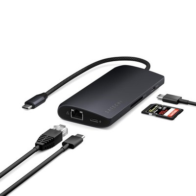 8 in 1 USB C Hub Multiport Adapter V3, 8K HDMI, 100W Charging, 4 USB Data Por...