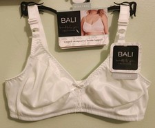 Bali Women's Beautifully You 36C Wireless Bra WHITE Double Support DFW820 32125