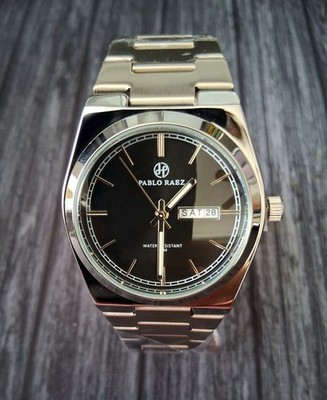 Pablo Raez Swiss Inspired Mens Ebony Enamel Dial Men's Watch