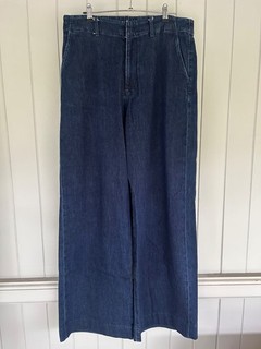 Uniqlo Ladies Wide Leg Jeans Navy Size XL NWOT