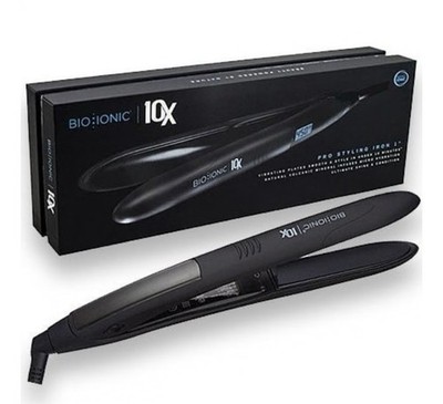 Bio Ionic 10X Pro Styling Flat Iron  with Vibrating 1'' Plates Black