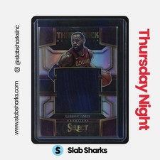 2022 PANINI SELECT #TM-LB LEBRON JAMES THROWBACK MEMORABILIA JERSEY