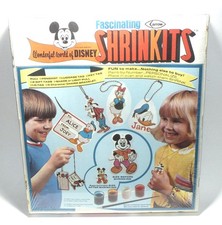 VTG Wonderful World Of Disney Fascinating Shrinkits Mickey Mouse Shrinky Dinks
