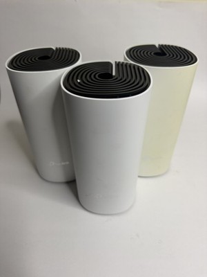 3-PACK TP-Link Deco M4R AC1200 Whole Home Mesh Wi-Fi System White - TESTED WORKS