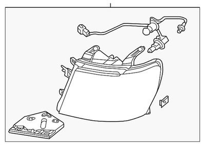 Genuine Nissan Value Advantage  HEADLAMP ASSY -LH E6060-1PA0JNW