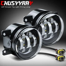 Pair White LED Fog Light Bumper Driving Lamp for Subaru Impreza 2020-2024