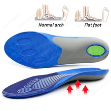 Orthopedic Sport Insole For High Arch Support Fasciitis Flat Feet Men