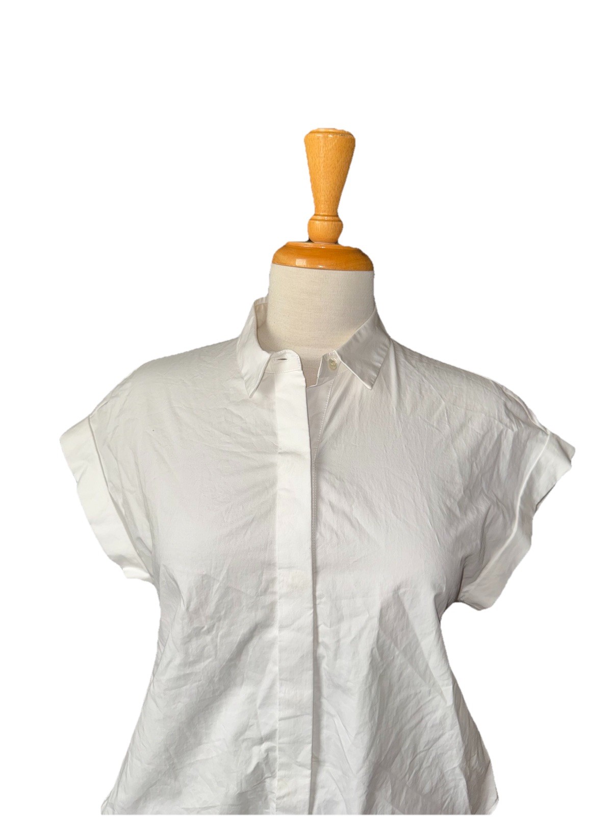 RAG & BONE split tail button up shirt cuffed shor… - image 4