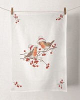 Geschirrtuch, KüChentuch Christmas Robins By Ambiente | Rotkehlchen