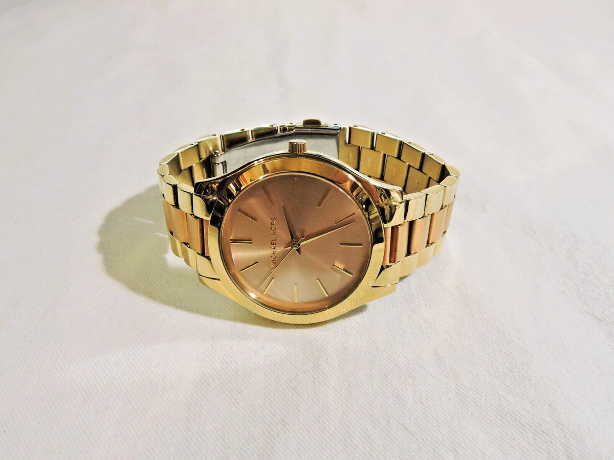 Michael Kors Women\'s Watch MK3493 Runway Quartz Two Tone Stainless Steel 42mm Hands on with the MICHAEL KORS MK3493 - YouTube main image 3