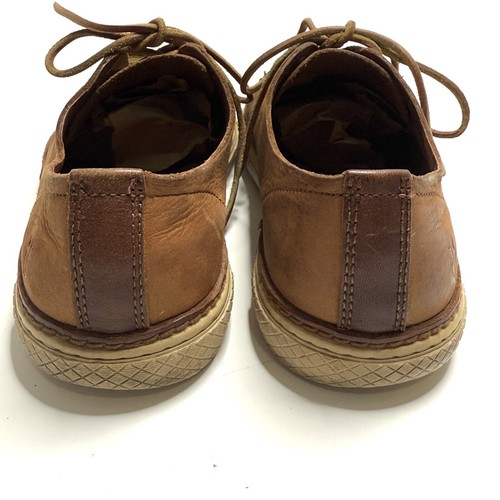 Frye Walker (Mens Size 9) Leather Low Top Shoes Lace Up Sneakers Brown Cognac - Picture 5 of 12