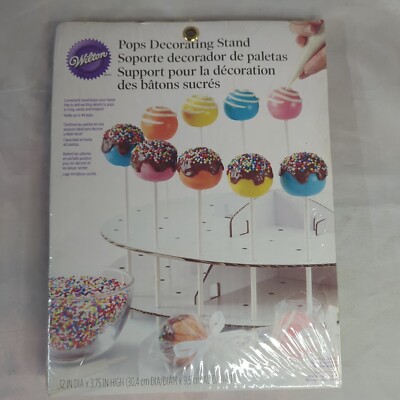 NEW Wilton Cake Pops Display Decorating Stand Holds 44 Pops 12'' x 3.75''