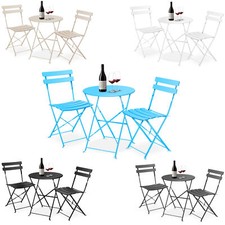 KESSER® Bistro Set 3-teilig Bistrotisch mit 2x Klapp Stuhl Balkon Garten Tisch
