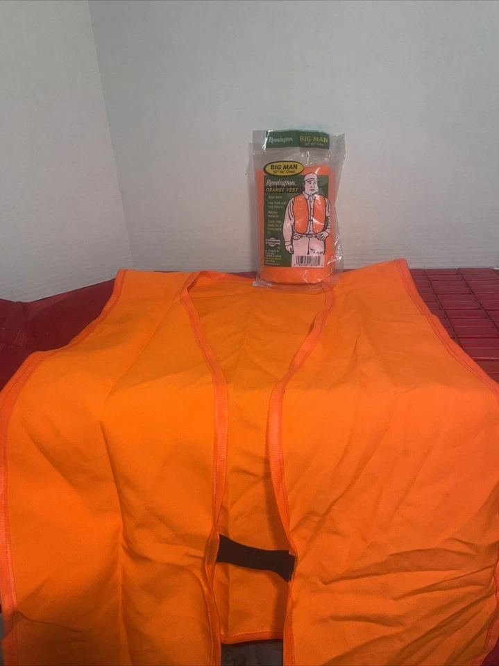 "Chaleco de seguridad Remington Blaze naranja adulto talla 52-64"" pecho y 1 M-L caza" Foto 2 de 3
