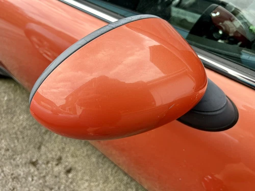 Mini One Cooper R50 R52 R53 Right Side Electric Heated Door Mirror  - Hot Orange