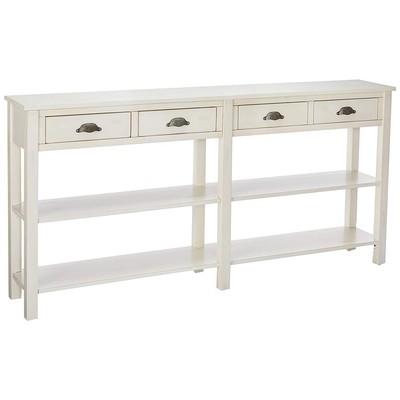 Powell Cream Crackle Console Table