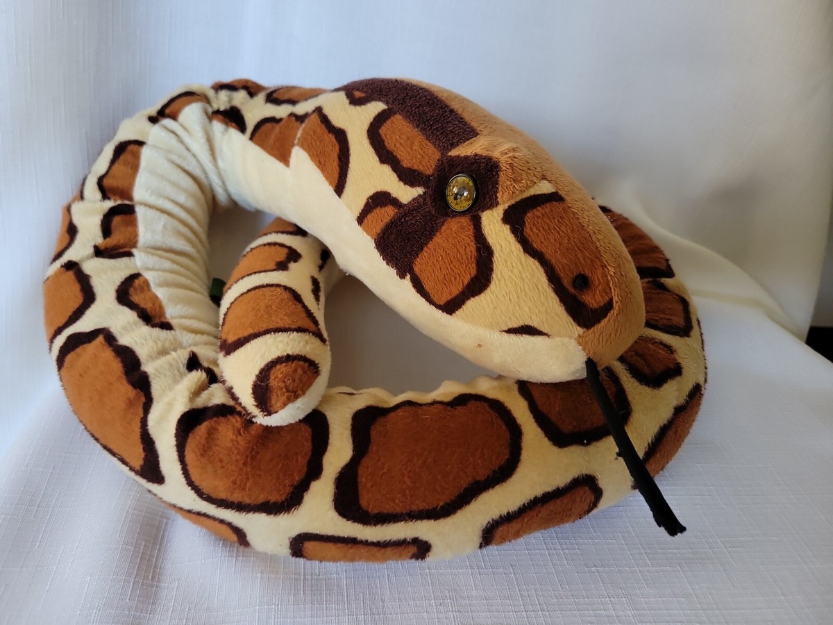 WILD REPUBLIC BURMESE PYTHON SNAKE HUGE JUMBO PLUSH STUFFED ANIMAL TOY 54