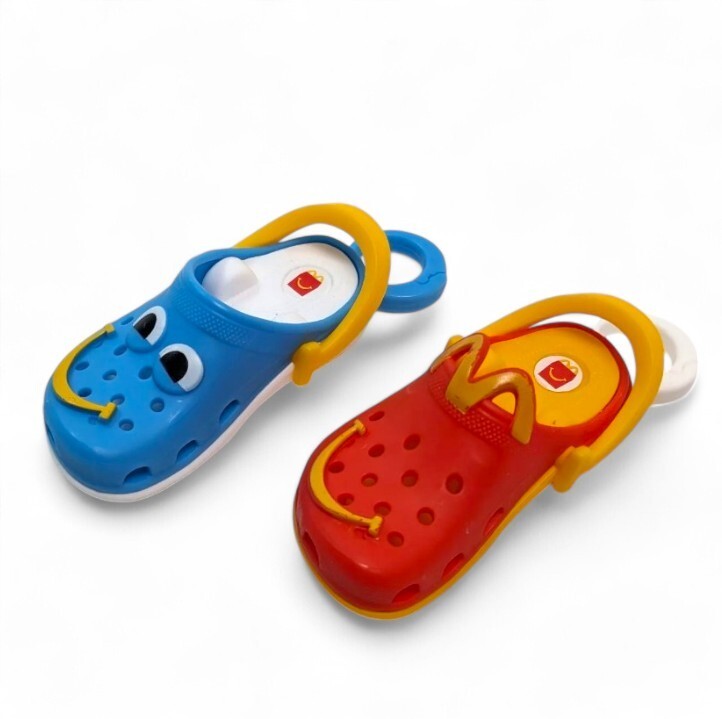 2024 McDonald’s Happy Meal Toy Mini CROCS #3 #6 Keychain Happy Meal Smile