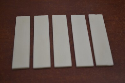5 PCS GUITAR BUFFALO BONE SADDLE BLANKS 3 1/2'' x 3/4'' x 3mm