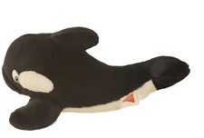 Creations by Dakin Plush Killer Whale Free Willy Orka 1995 16" vtg