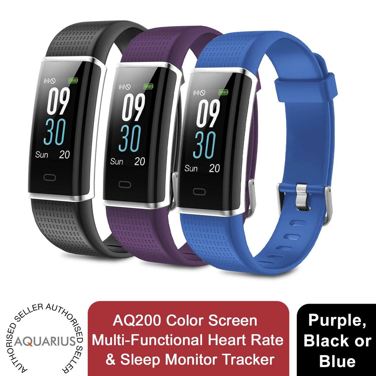 AQ200 Color Screen Multi Functional Heart Rate Sleep Monitor Tracker