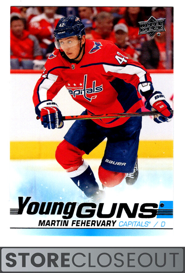 2019-20 Upper Deck #236 Martin Fehervary Rookie Young Guns Washington Capitals