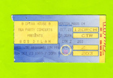 Bob Dylan 1989 Concert Ticket Stub Boston, MA