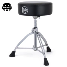 Mapex T850 14" x 4" Thick Round Top Double Braced Adjustable Drum Throne