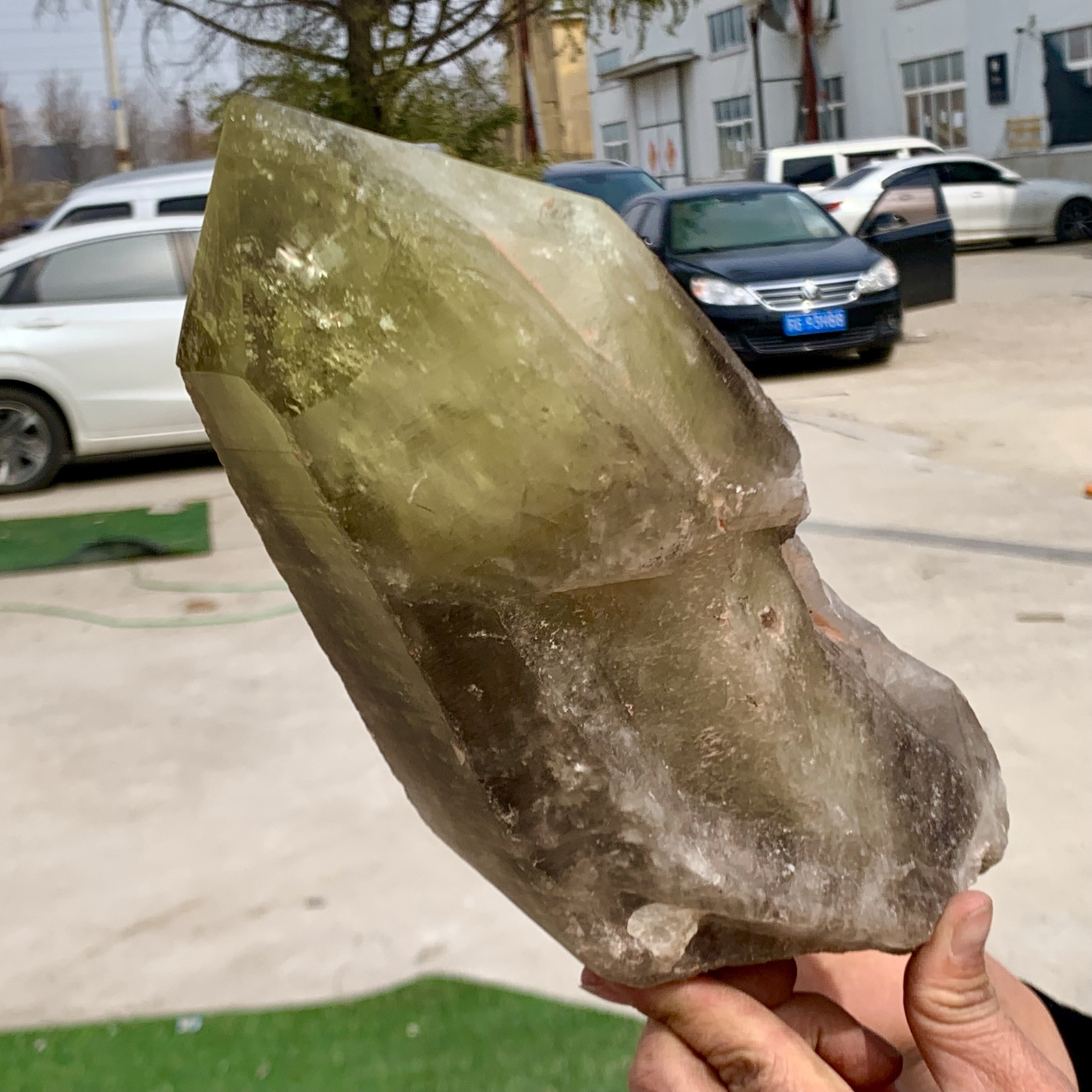 7.13LB Natural Citrine Backbone Cluster Mineral Specimen for Healing and Energy