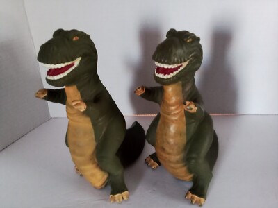 Vintage 1988 Land Before Time T-Rex Sharp Tooth pair