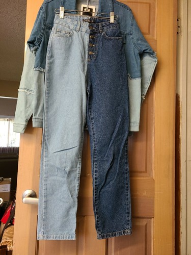 Nasty Gal Two Tone Denim Jacket and 