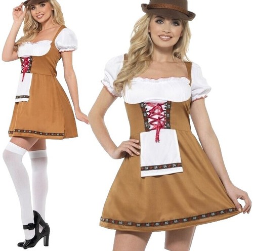 Pantalon Lederhose Femme Oktoberfest - Cuir Synthétique, Bretelles Amovibles, Broderies Blanches - Déguisement Bavarois, Carnaval
