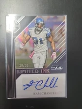 /99 2023 Panini Limited - Limited INK Silver Spotlight #LI-KC Kam Chancellor 