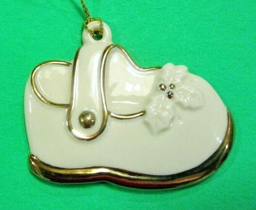LENOX MARY JANE BABY SHOE Ornament -- 1st Marie Osmond Doll - NEW - Mint- NO BOX