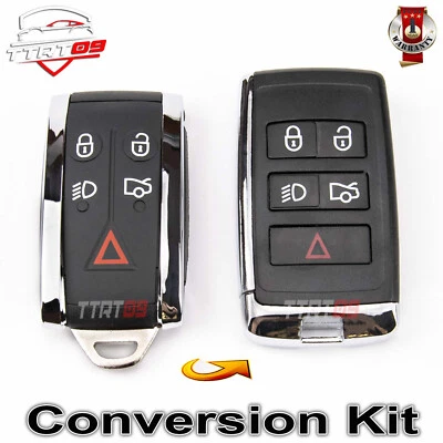 COQUE CLÉ POUR JAGUAR S-TYPE X-TYPE XK XF 5 BOUTON KIT DE CONVERSION