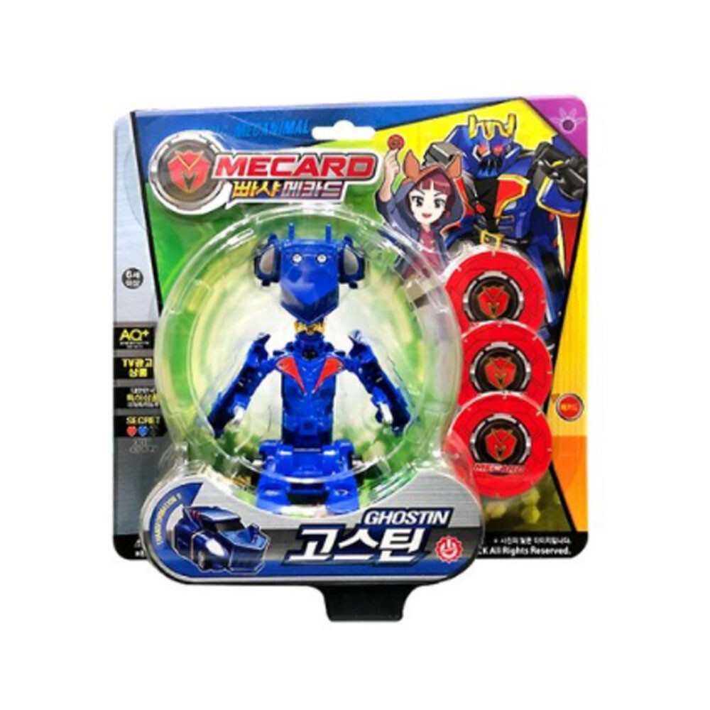BBASHA MECARD GHOSTIN Ghost Captain Transformer Robot
