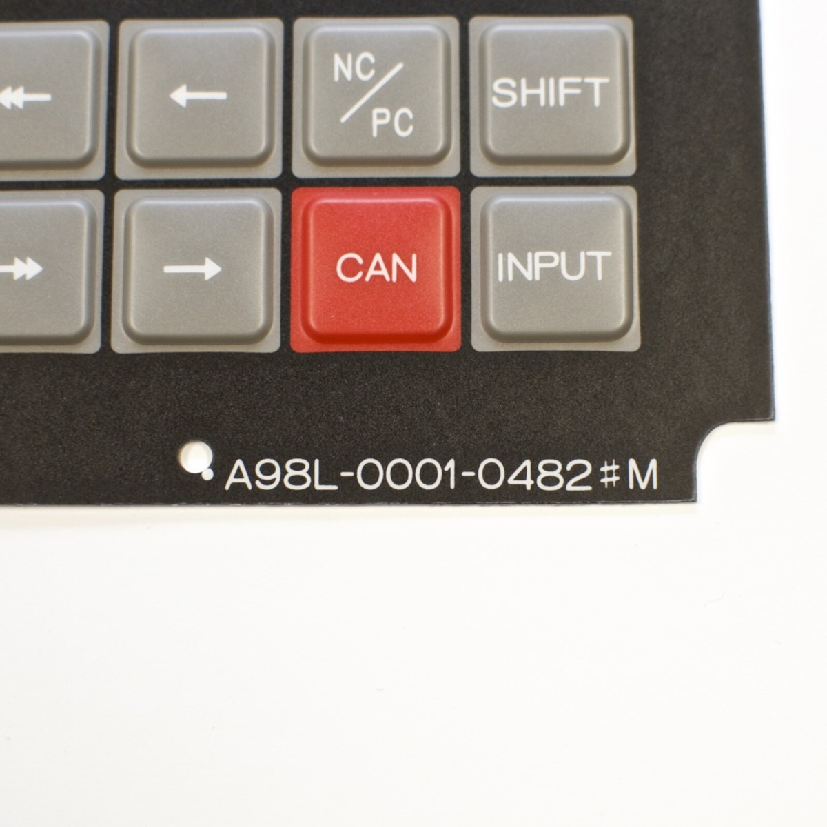 FANUC membrane keysheet keypad for 10M control P/N: A98L-0001-0482