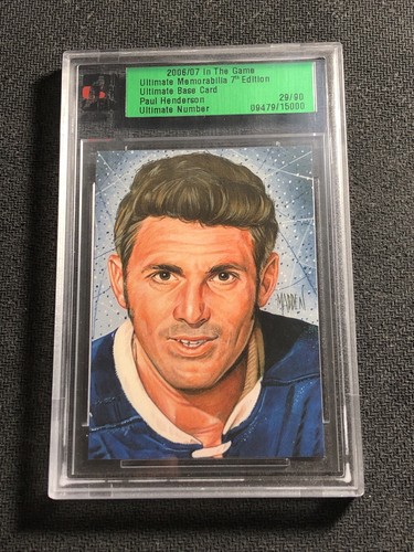 2006-07 ITG ULTIMATE MEMORABILIA 7TH EDITION PAUL HENDERSON BASE #ed 29/90