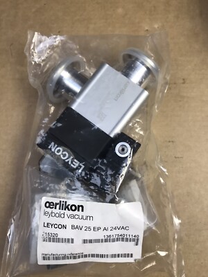 Oerlikon Leybold Leycon BAV 25 EP AI 24VAC 215320 rechtwinkliges Vakuumventil