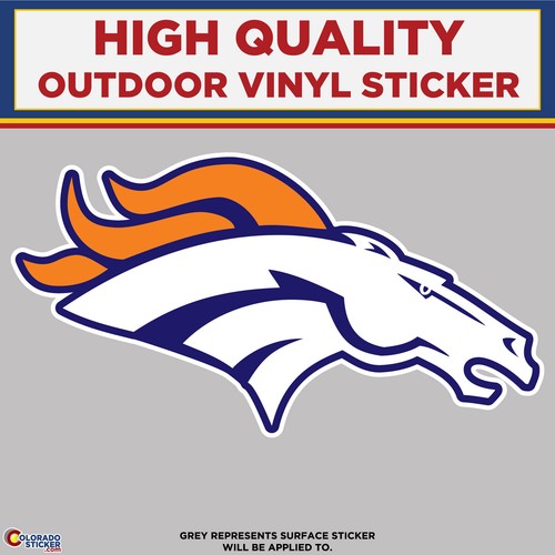Denver Broncos Horse Head, High Quality Vinyl Stickers - Picture 8 of 24