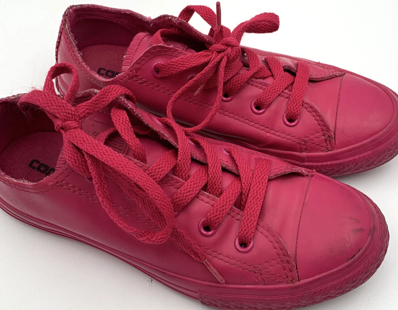 Scarpe Converse Ragazze Tg 2Y All Star Rosa Sneakers Basse Gommate Sportive 651794C