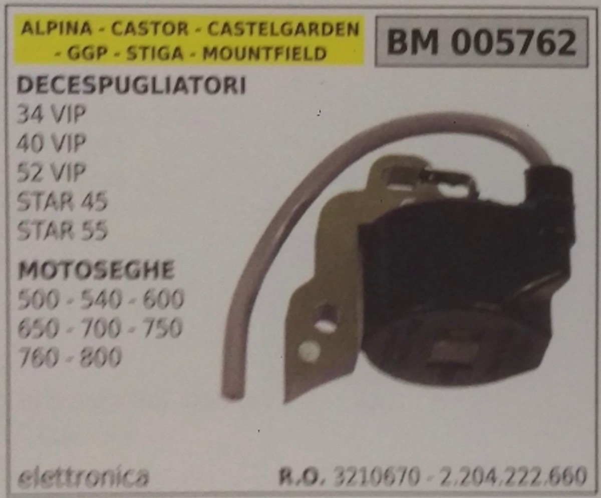 Bobina Di Accensione Compatibile Alpina E Castel | Flex52 A540 500 600 650 700 750 800 45 55 | Spedizione Gratuita | YAODFYL