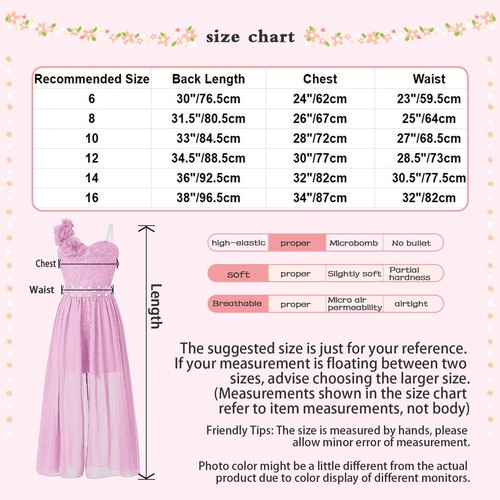 Kids Girls Sequin Pageant Prom Ball Gowns High Low Chiffon Wedding Party Dress - Picture 61 of 78